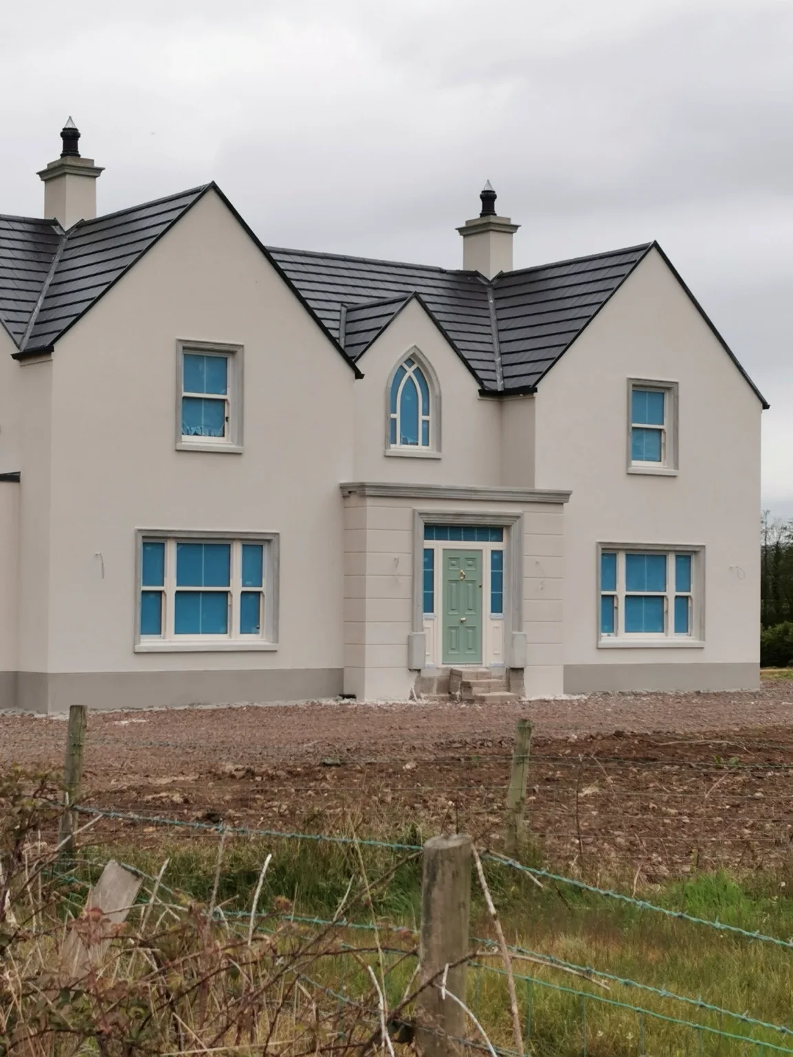 Finished rendered residential property by IFP Ltd