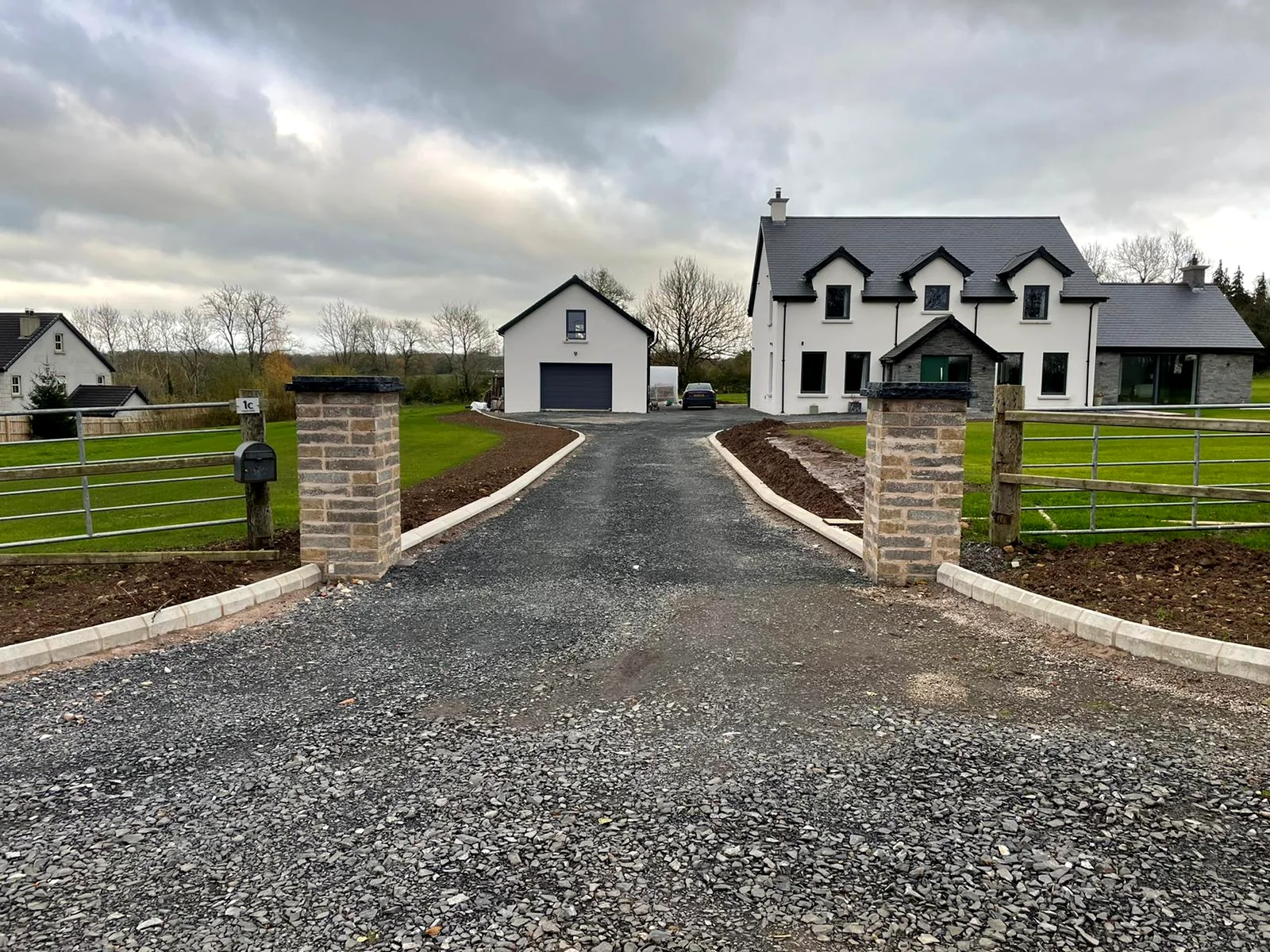 Rendered detached home completed by IFP Ltd